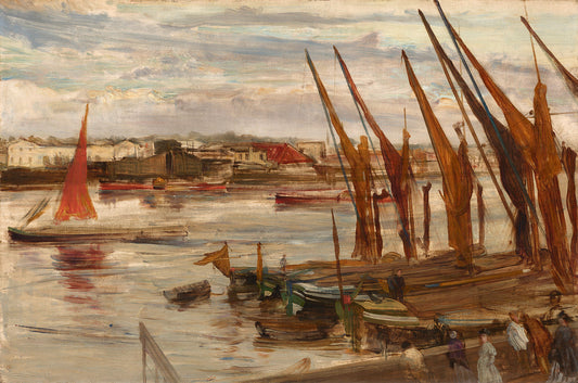 Battersea Reach by James McNeill Whistler Art Print