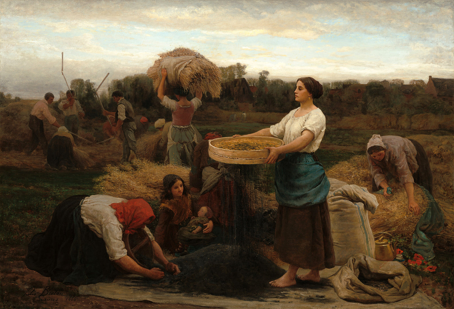The Colza by Jules Breton Art Print