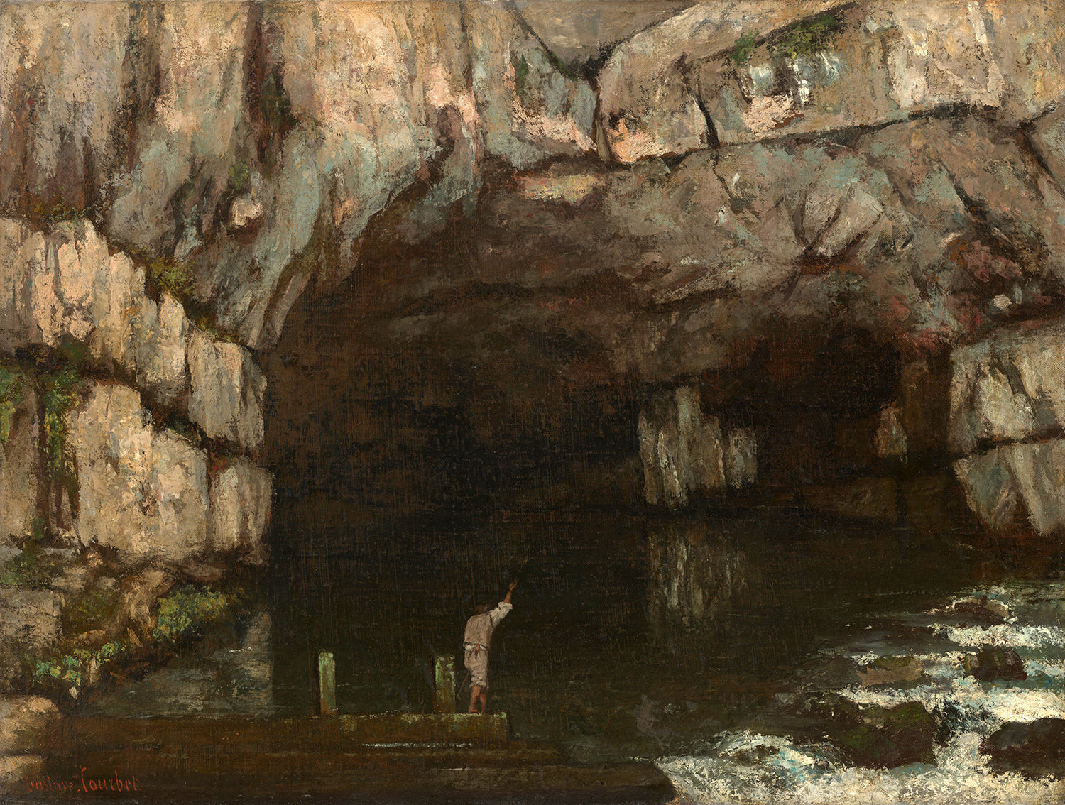 La Grotte de la Loue by Gustave Courbet Art Print