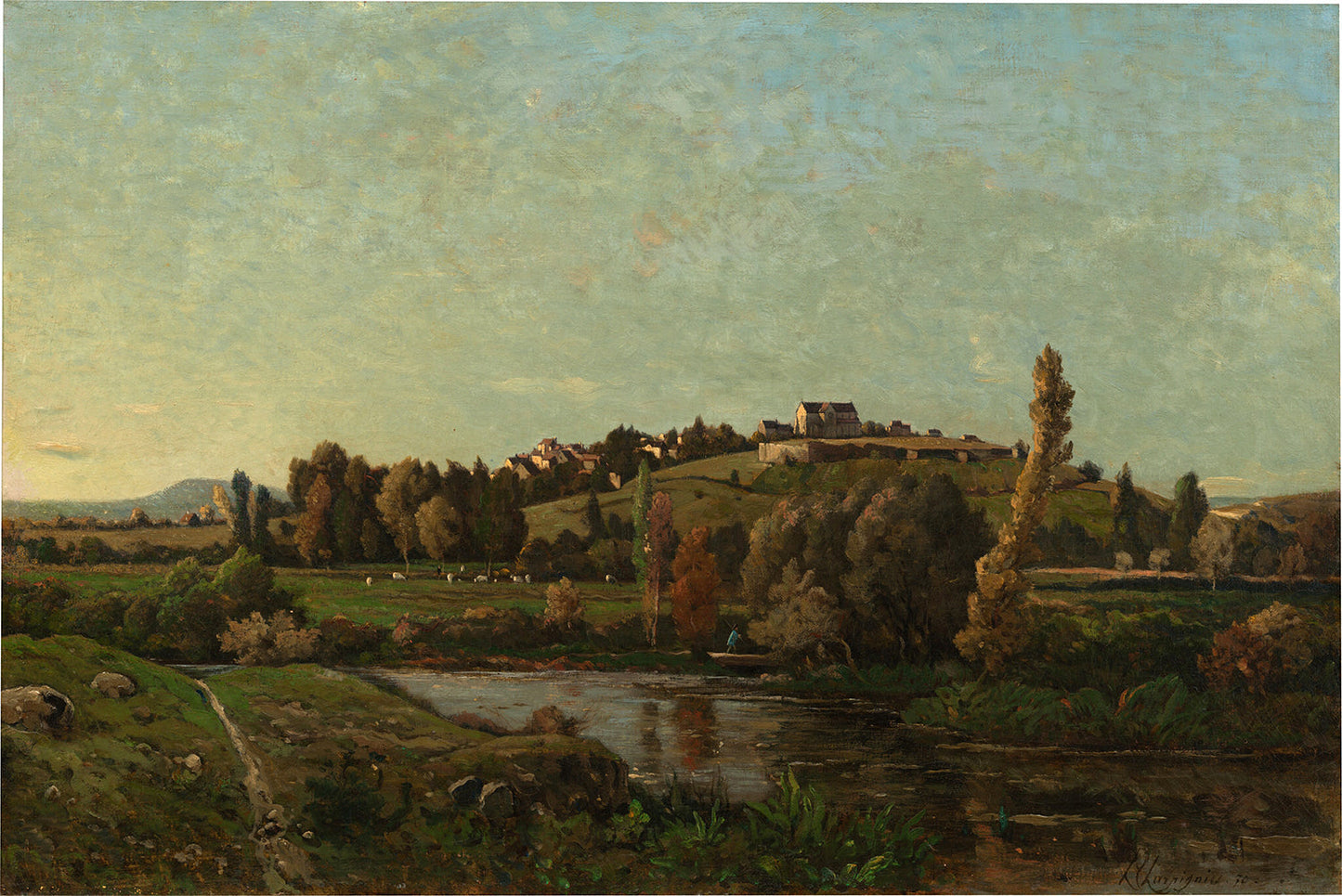 Landscape in Auvergne by Henri-Joseph Harpignies Art Print