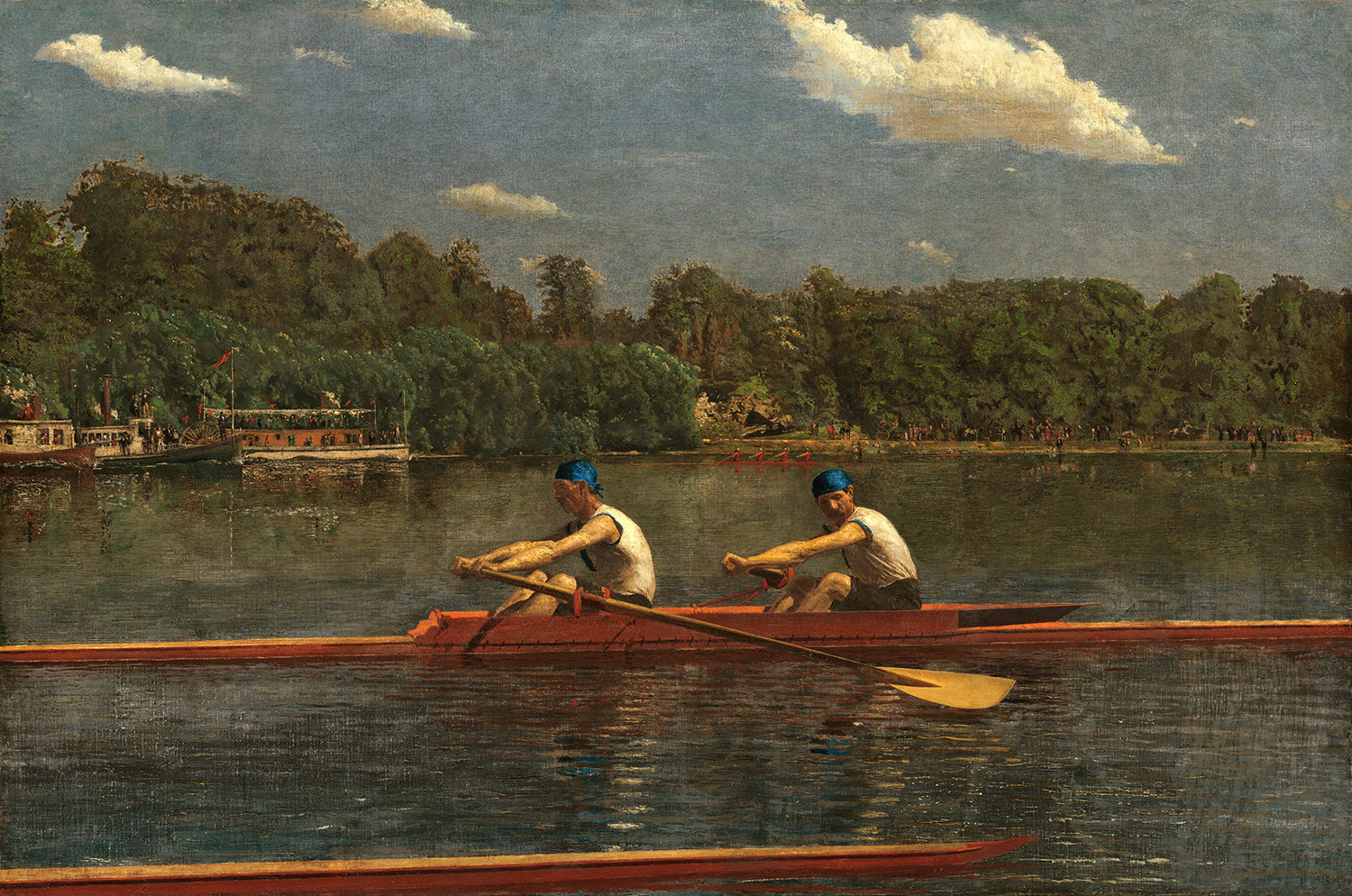 The Biglin Brothers Racing by Thomas Eakins Art Print