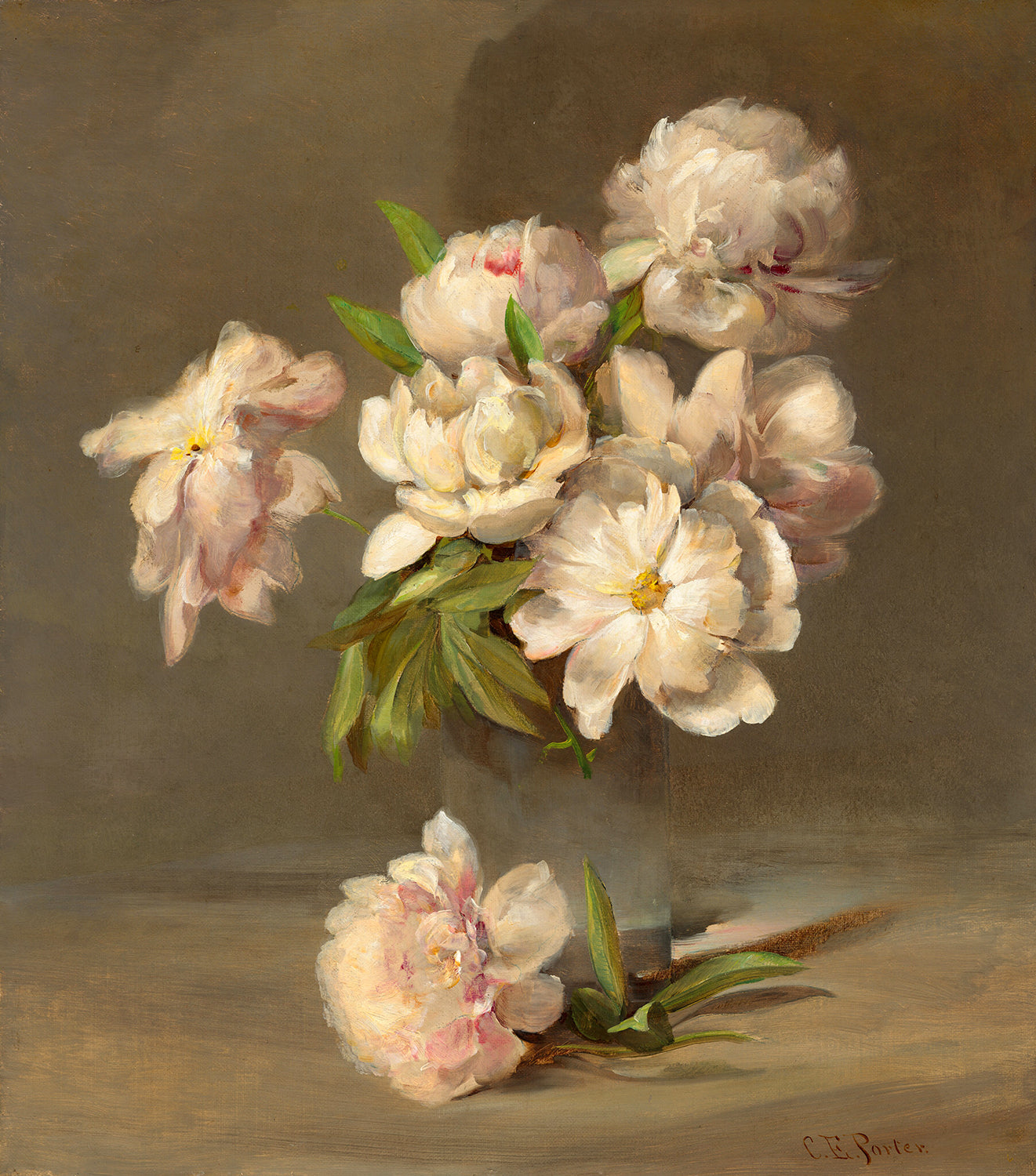 Peonies in a Vase by Charles Ethan Porter Art Print