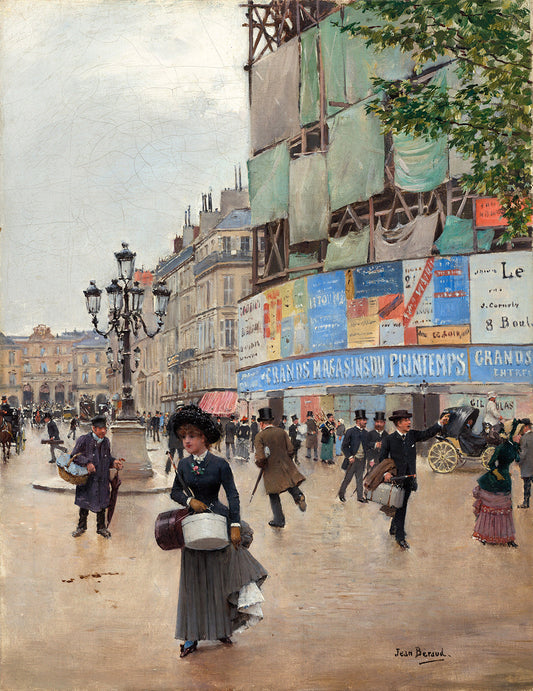 Paris, rue du Havre by Jean BŽraud Art Print