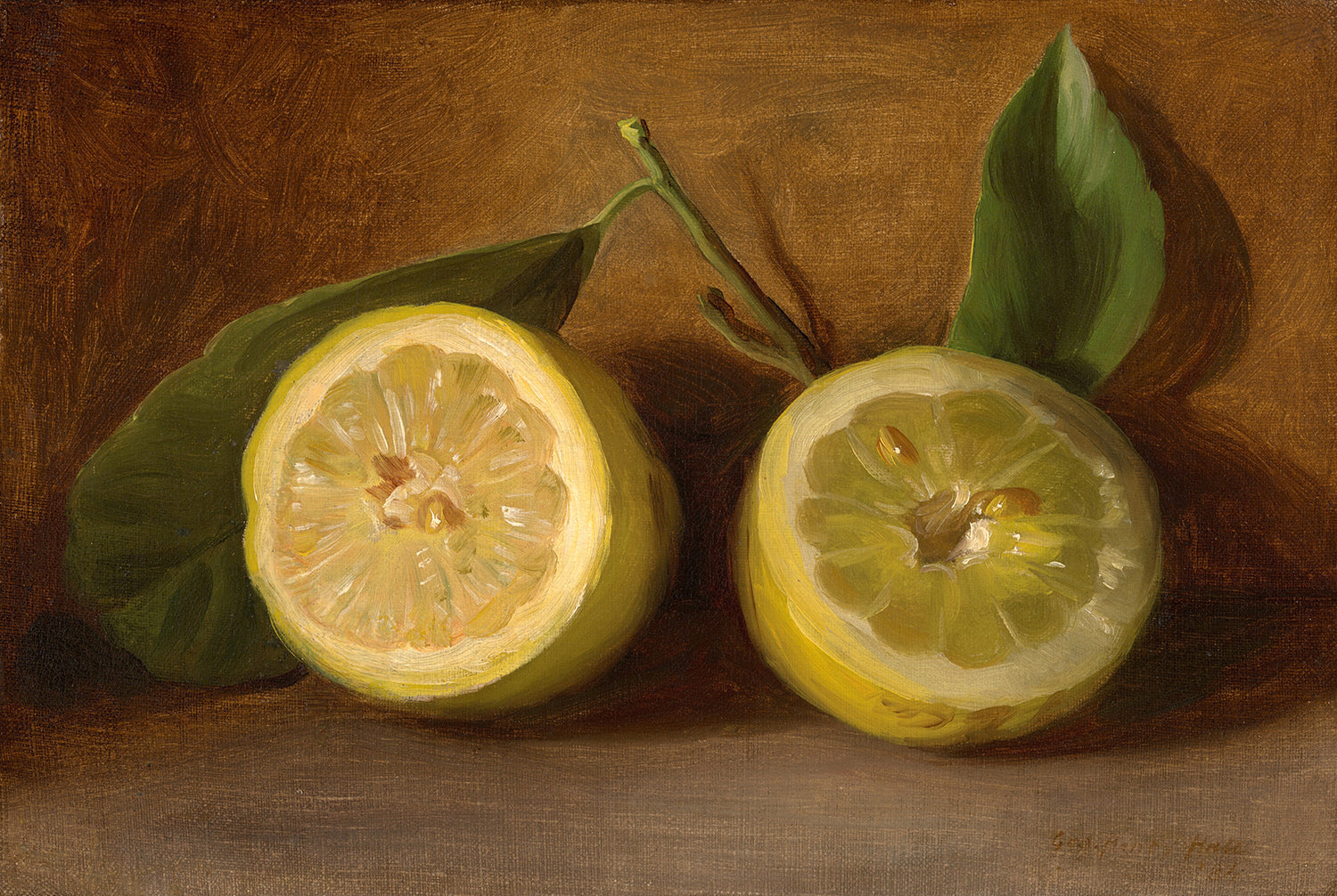 Lemons by George Henry Hall Art Print