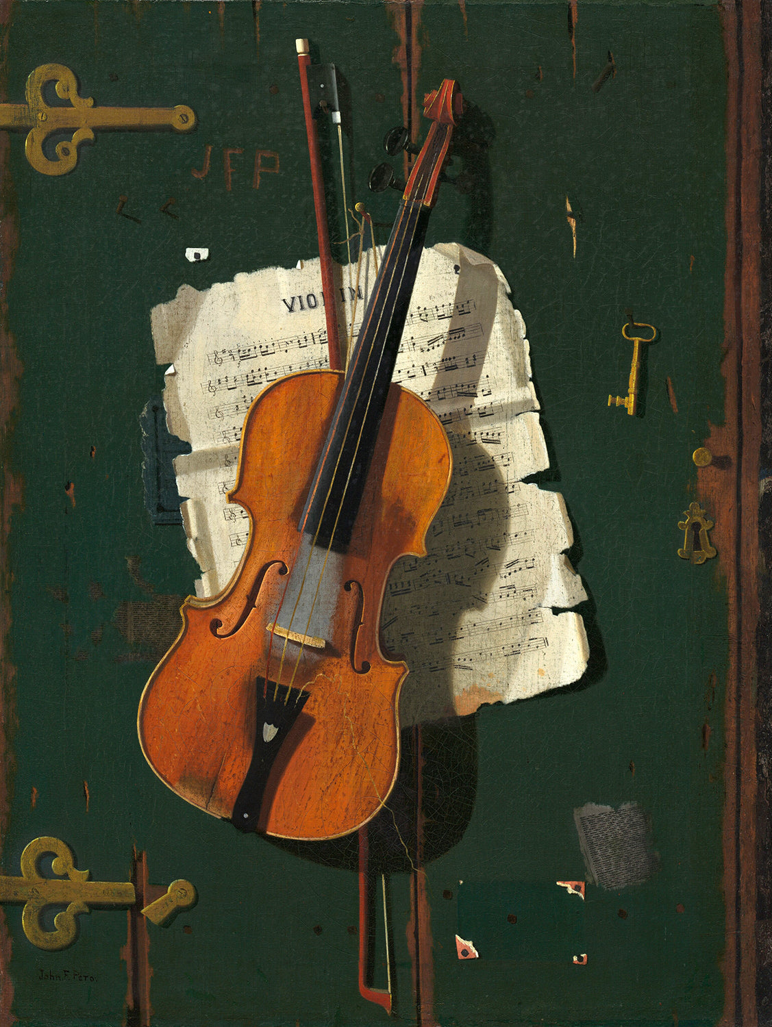 The Old Violin by John Frederick Peto Art Print