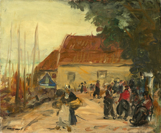 Volendam Street Scene by Robert Henri Art Print