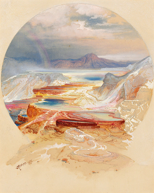 Minerva Terrace, Yellowstone by Thomas Moran Art Print