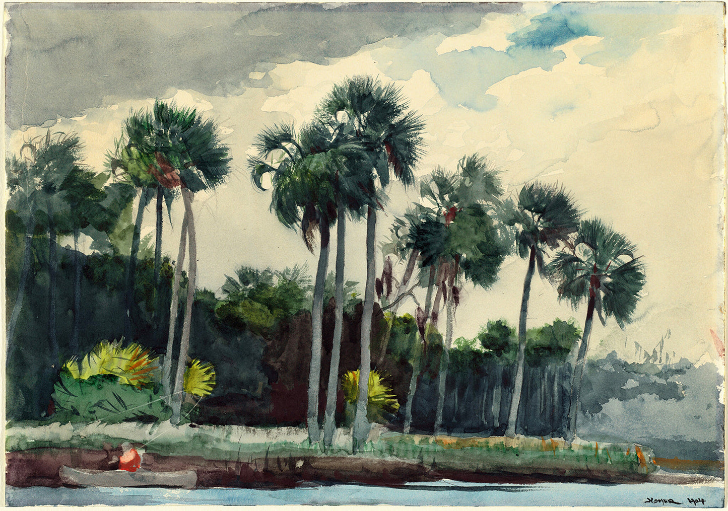 Red Shirt, Homosassa, Florida by Winslow Homer Art Print