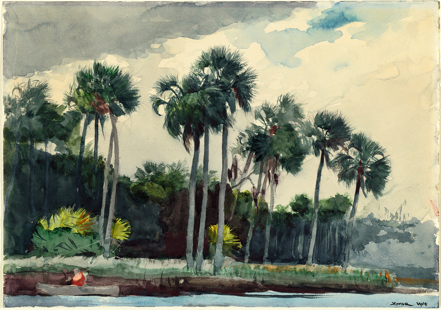 Red Shirt, Homosassa, Florida by Winslow Homer Art Print