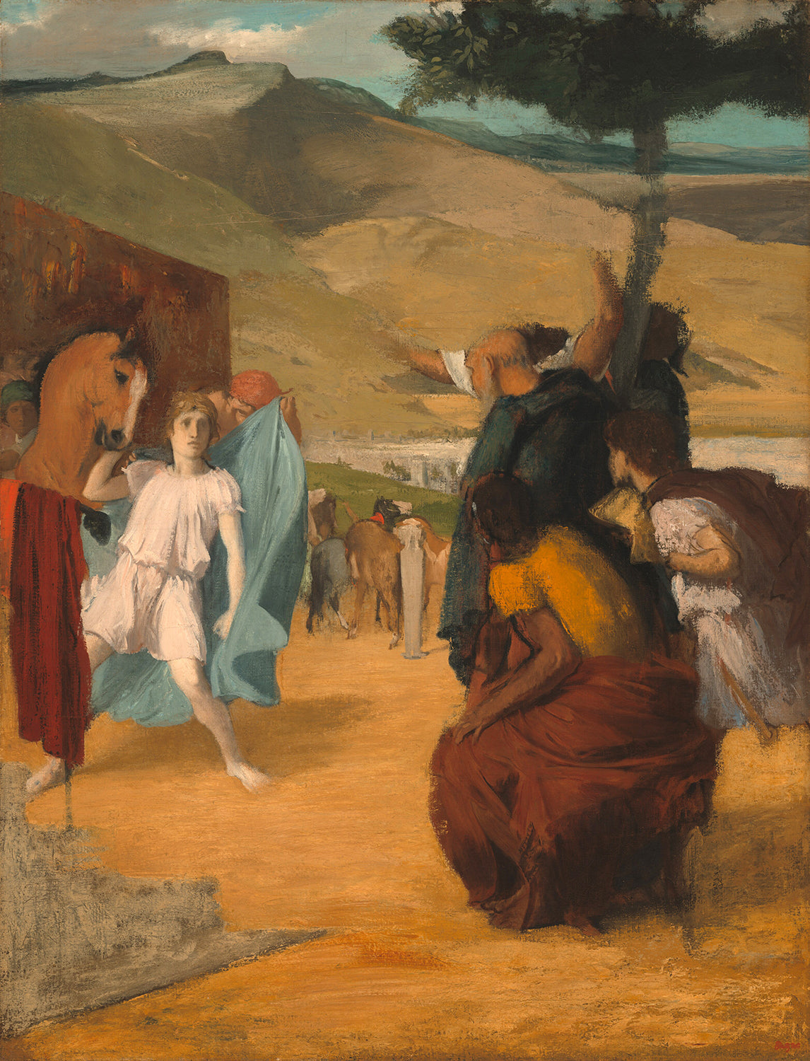 Alexander and Bucephalus by Edgar Degas Art Print