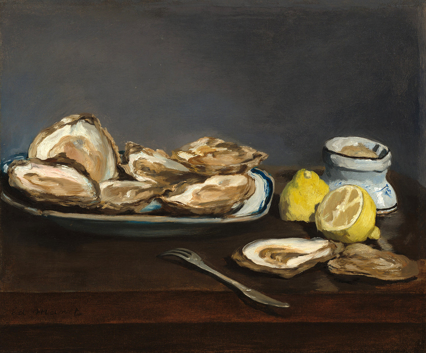 Oysters by Edouard Manet Art Print