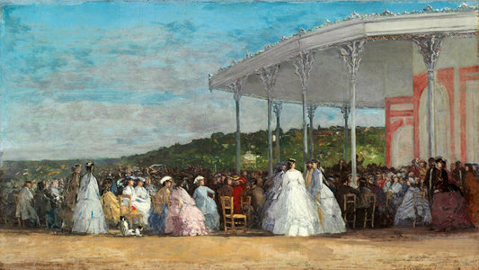 Concert at the Casino of Deauville by Eugene Boudin Art Print
