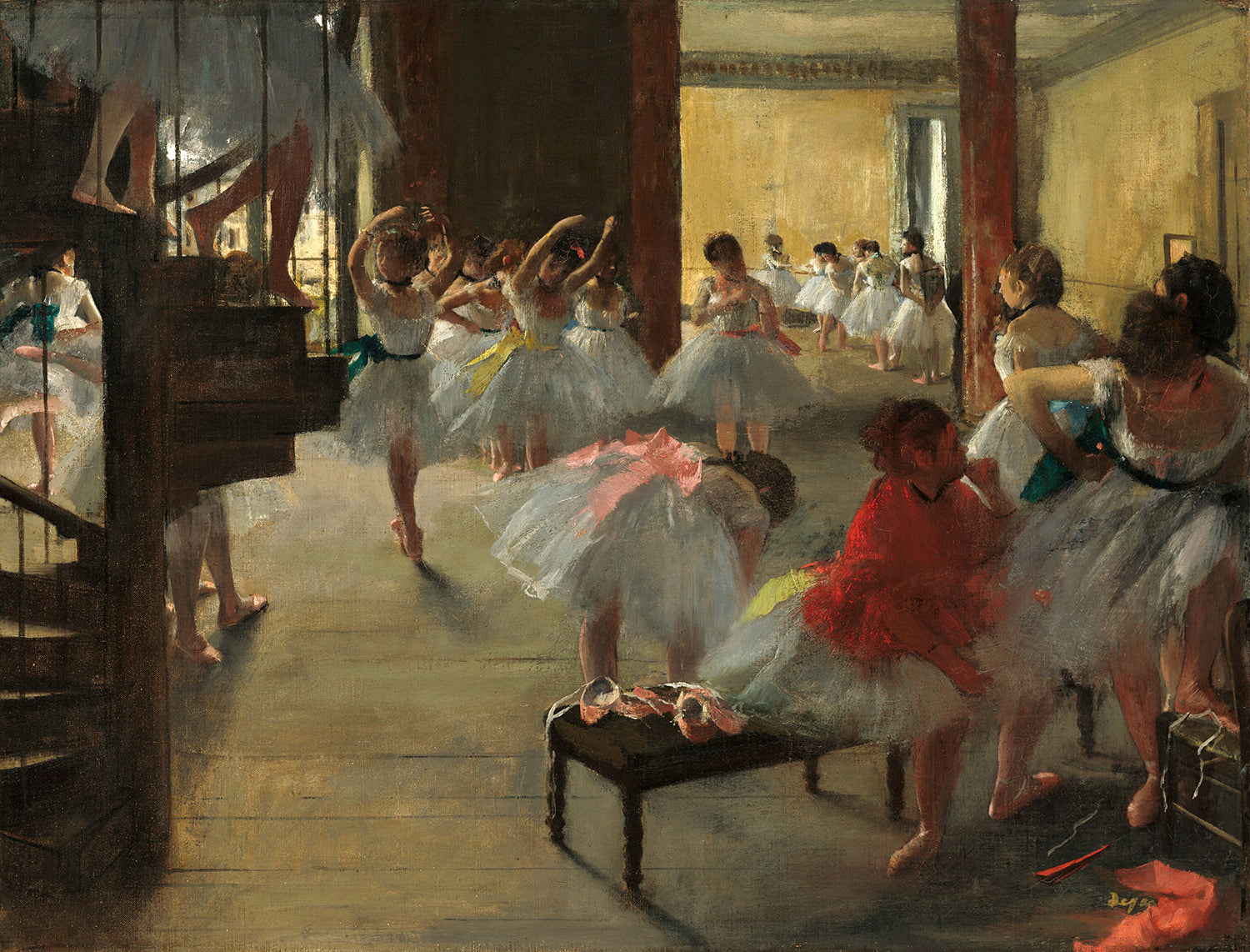 The Dance Class by Edgar Degas Art Print