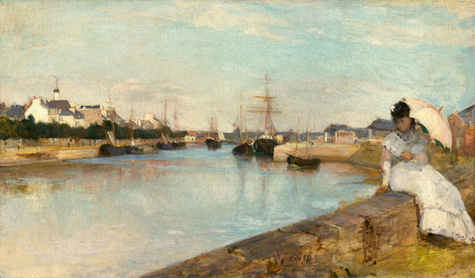 The Harbor at Lorient by Berthe Morisot Art Print