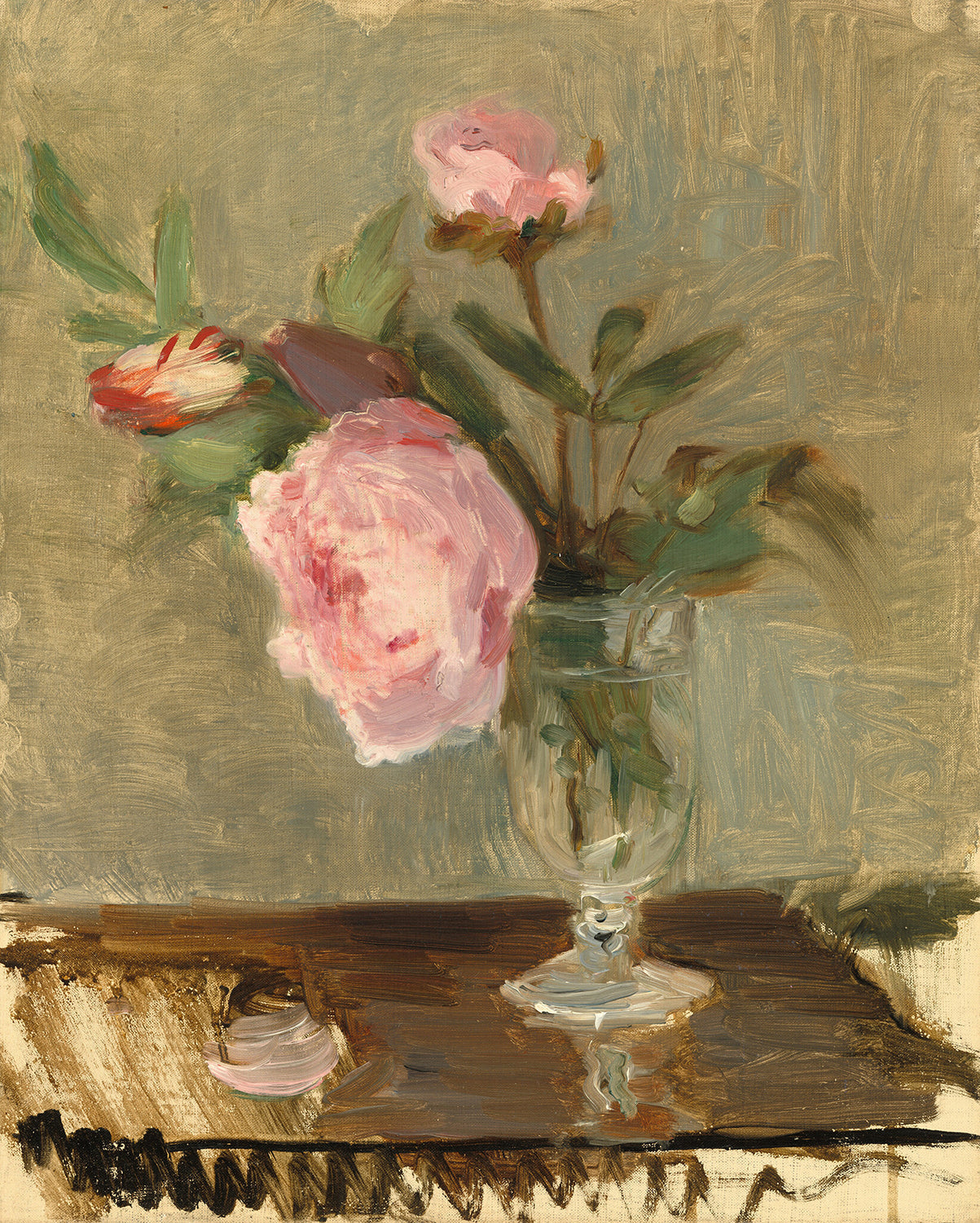 Peonies by Berthe Morisot Art Print