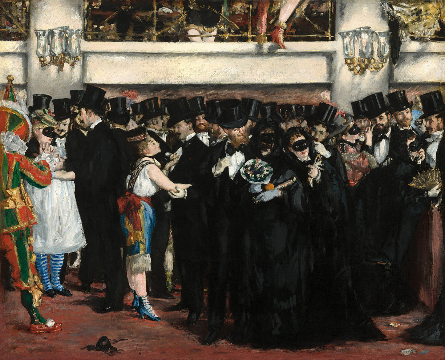 Masked Ball at the Opera by Edouard Manet Art Print
