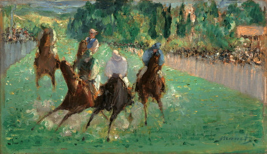 At the Races by Edouard Manet Art Print