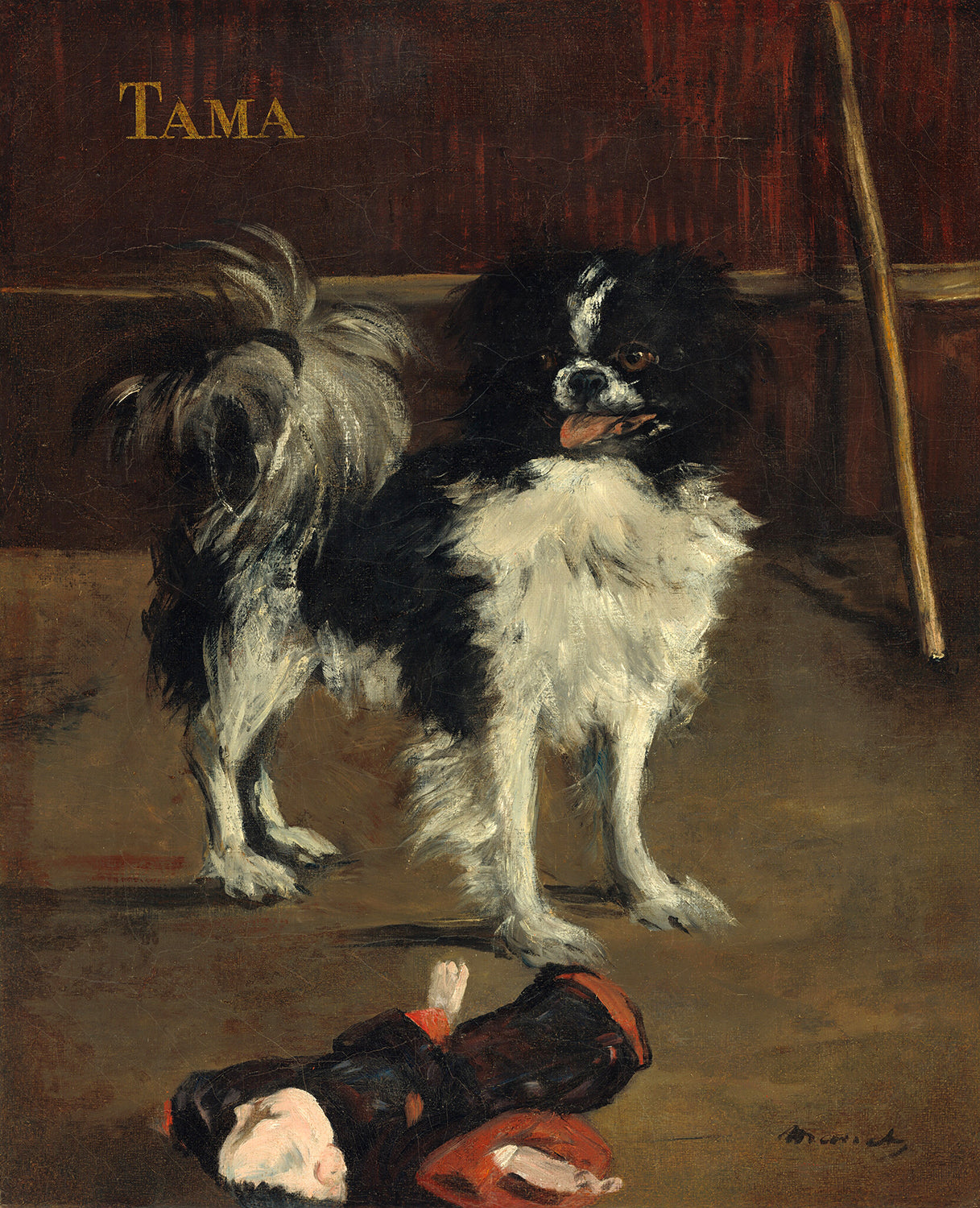 Tama, the Japanese Dog by Edouard Manet Art Print