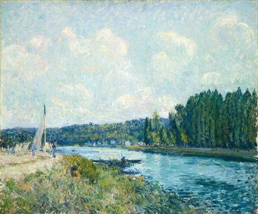The Banks of the Oise by Alfred Sisley Art Print