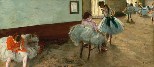 The Dance Lesson by Edgar Degas Art Print