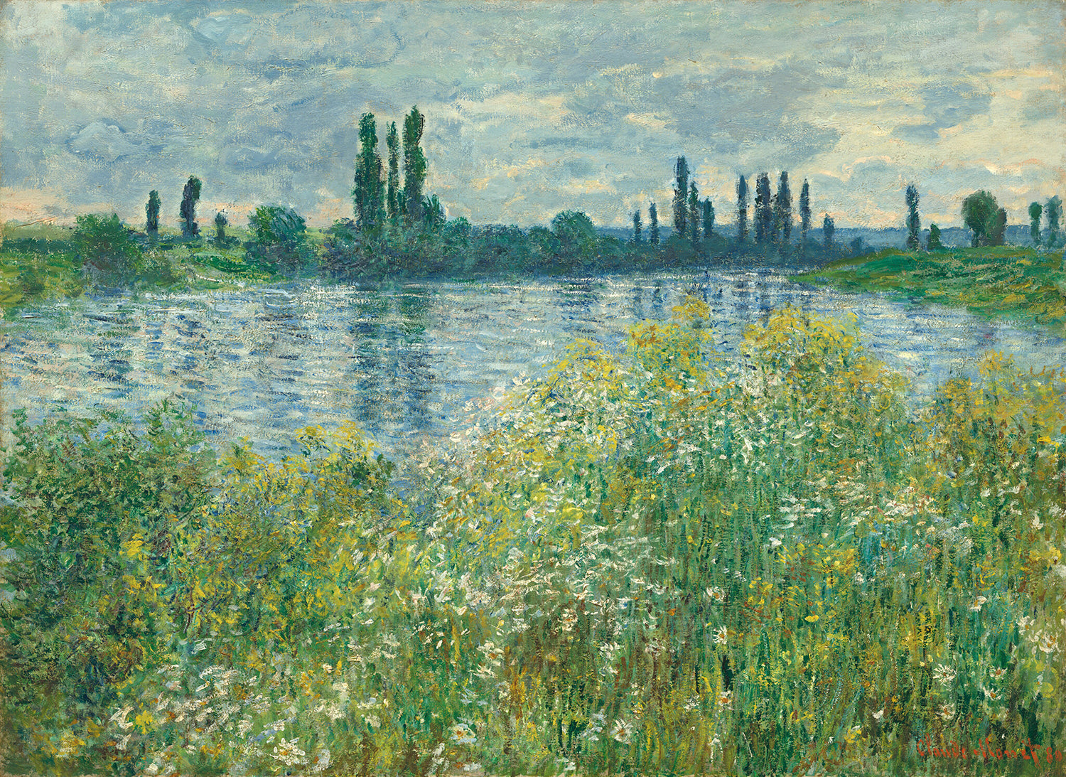 Banks of the Seine, Vetheuil by Claude Monet Art Print