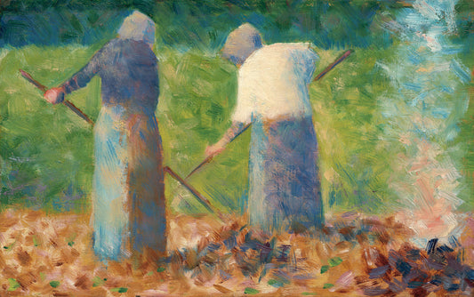Haymakers at Montfermeil by Georges Seurat Art Print