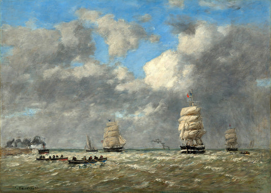 Le Havre by Eugene Boudin Art Print