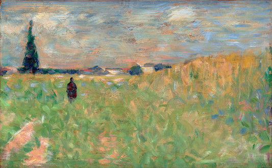 A Summer Landscape by Georges Seurat Art Print