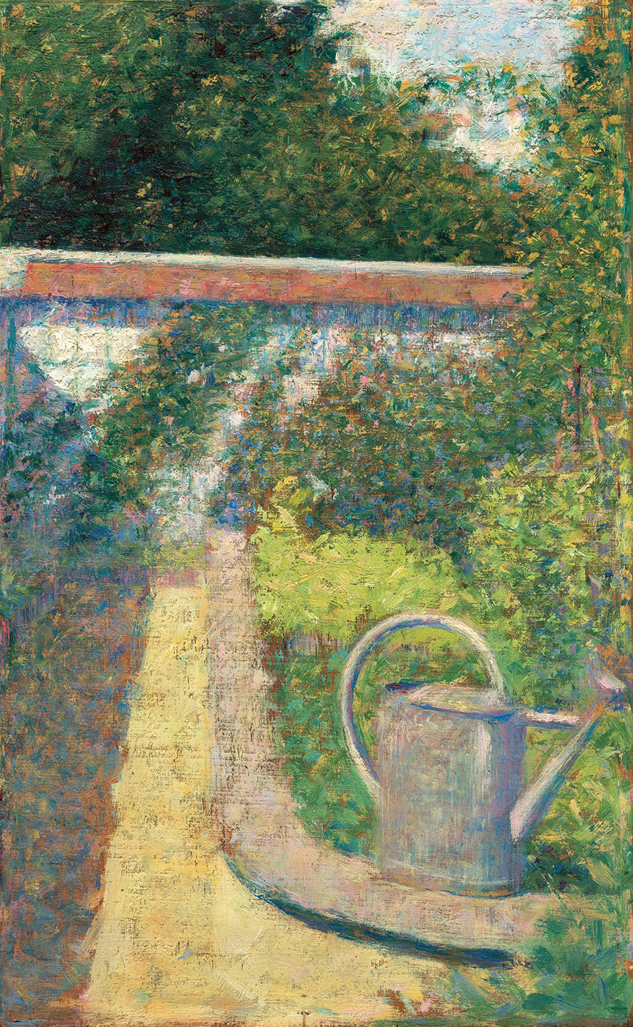 The Watering Can - Garden at Le Raincy by Georges Seurat Art Print