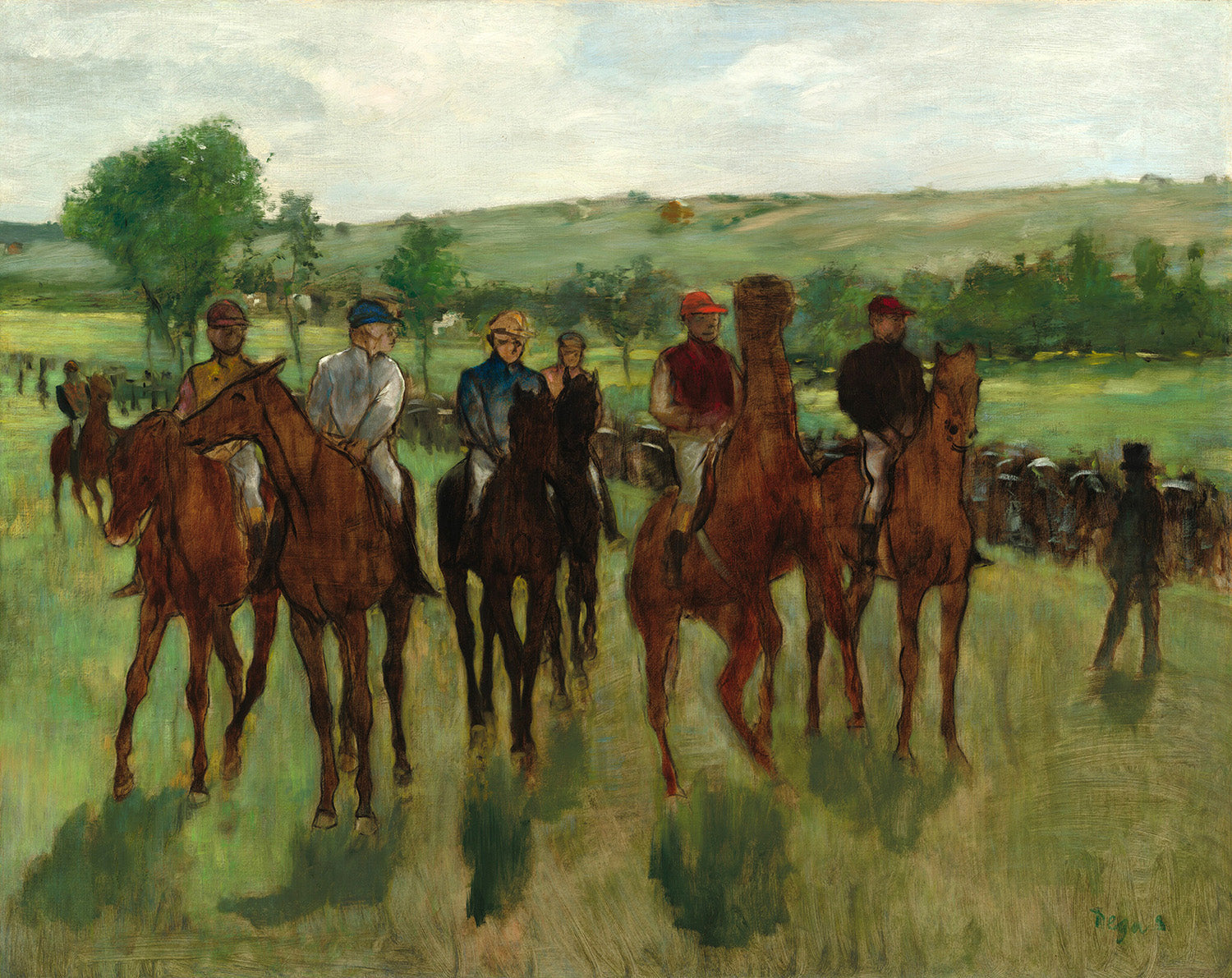 The Riders by Edgar Degas Art Print