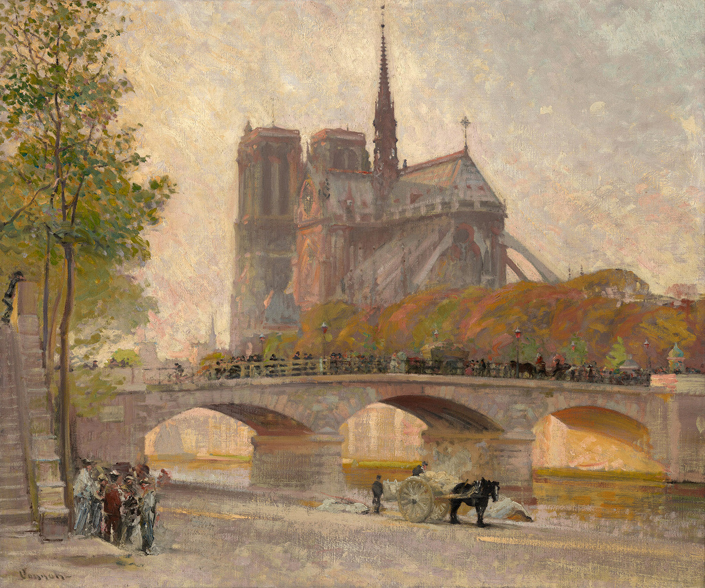Notre Dame de Paris by Robert William Vonnoh Art Print