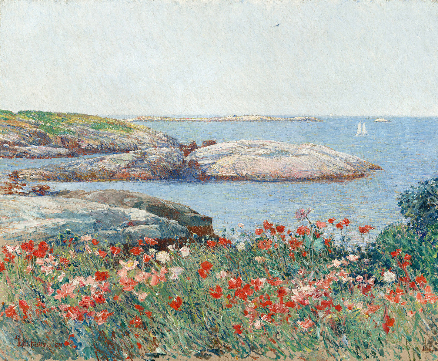 Poppies, Isles of Shoals by Childe Hassam Art Print