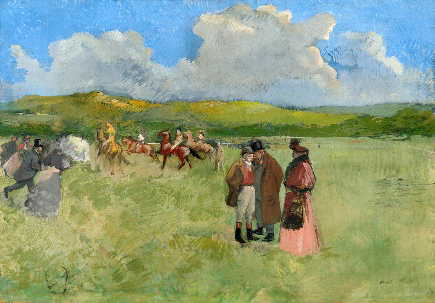 The Race Track by Jean-Louis Forain Art Print
