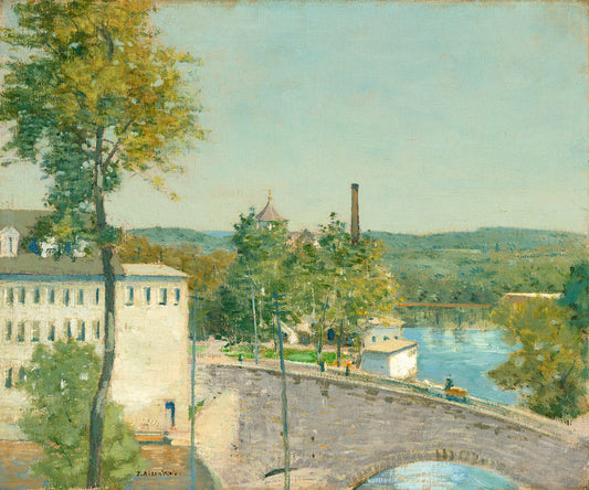 U.S. Thread Company Mills, Willimantic, Connecticut by Julian Alden Weir Art Print