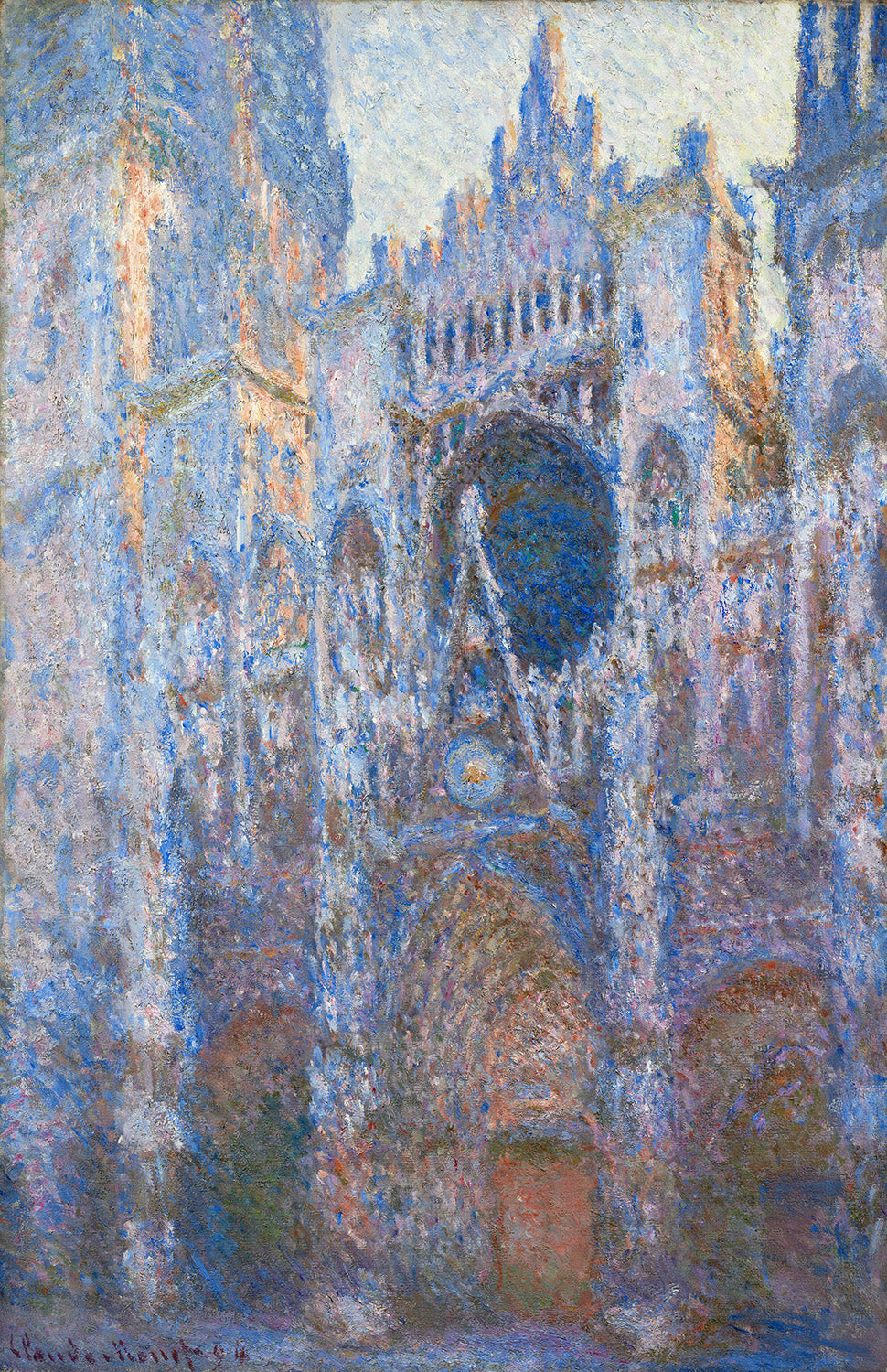 Rouen Cathedral, West Facade by Claude Monet Art Print