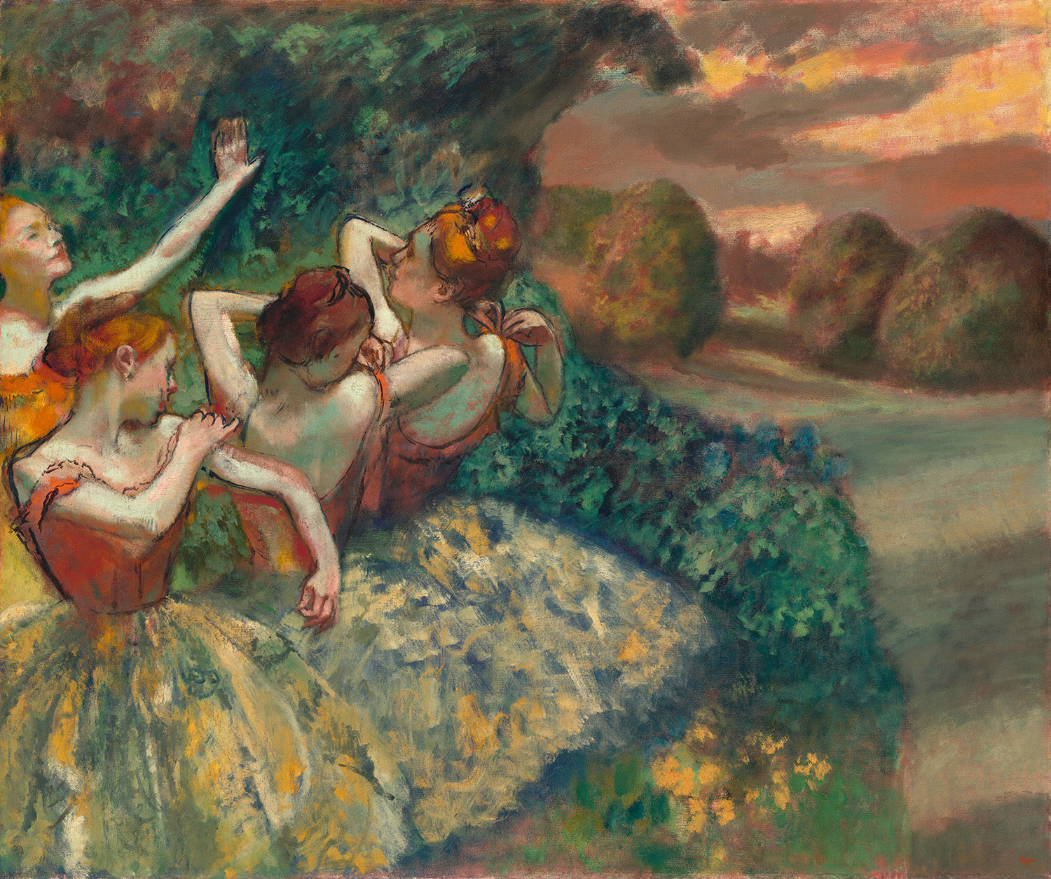 Four Dancers by Edgar Degas Art Print