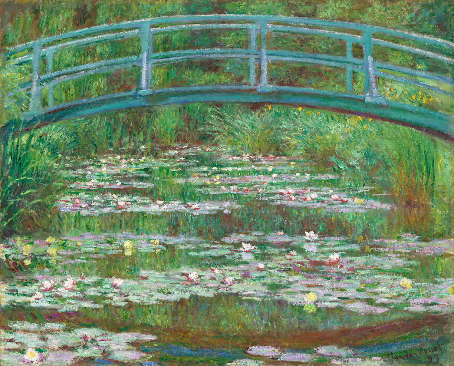 The Japanese Footbridge by Claude Monet Art Print