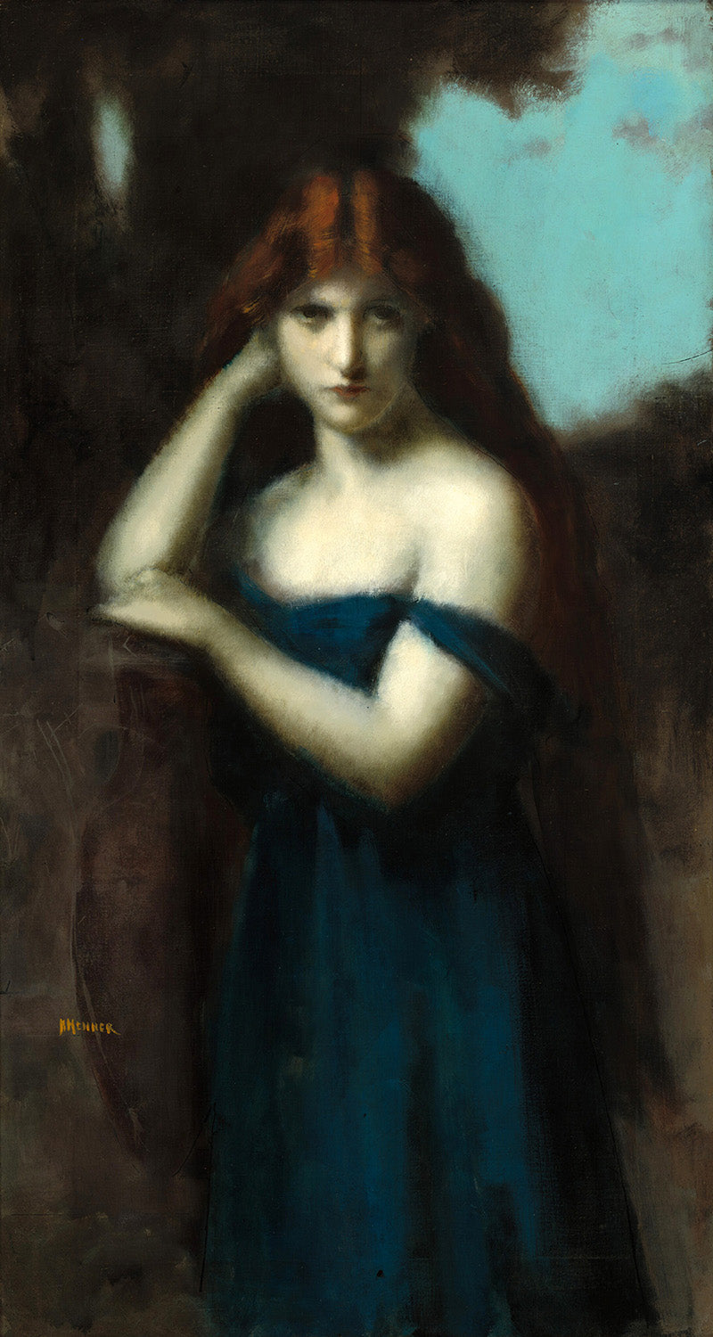 Standing Woman by Jean-Jacques Henner Art Print