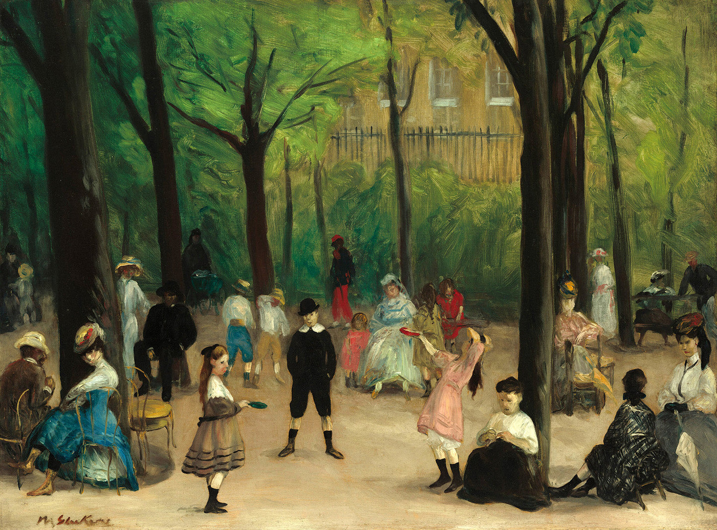 Luxembourg Gardens by William James Glackens Art Print