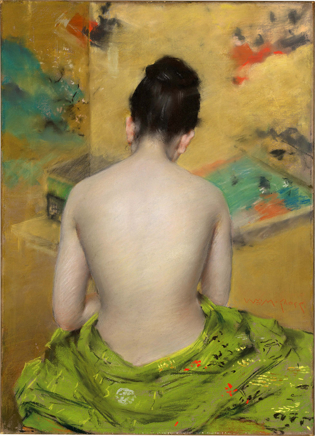 Study of Flesh Color and Gold by William Merritt Chase Art Print