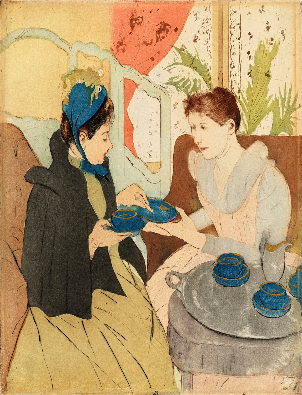 Afternoon Tea Party by Mary Cassatt Art Print