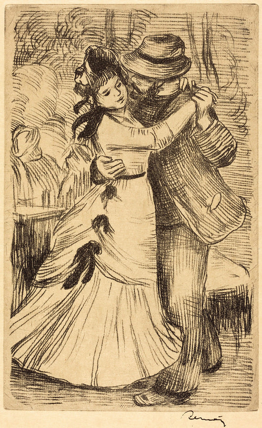 Dancing in the Country (La danse a la campagne) by Auguste Renoir Art Print