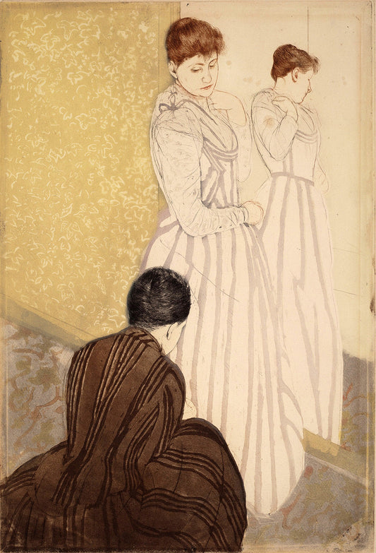 The Fitting by Mary Cassatt Art Print