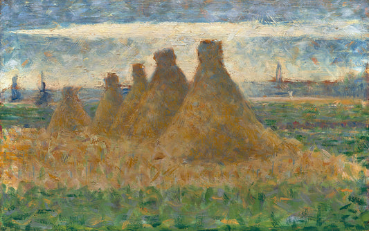 Haystacks by Georges Seurat Art Print