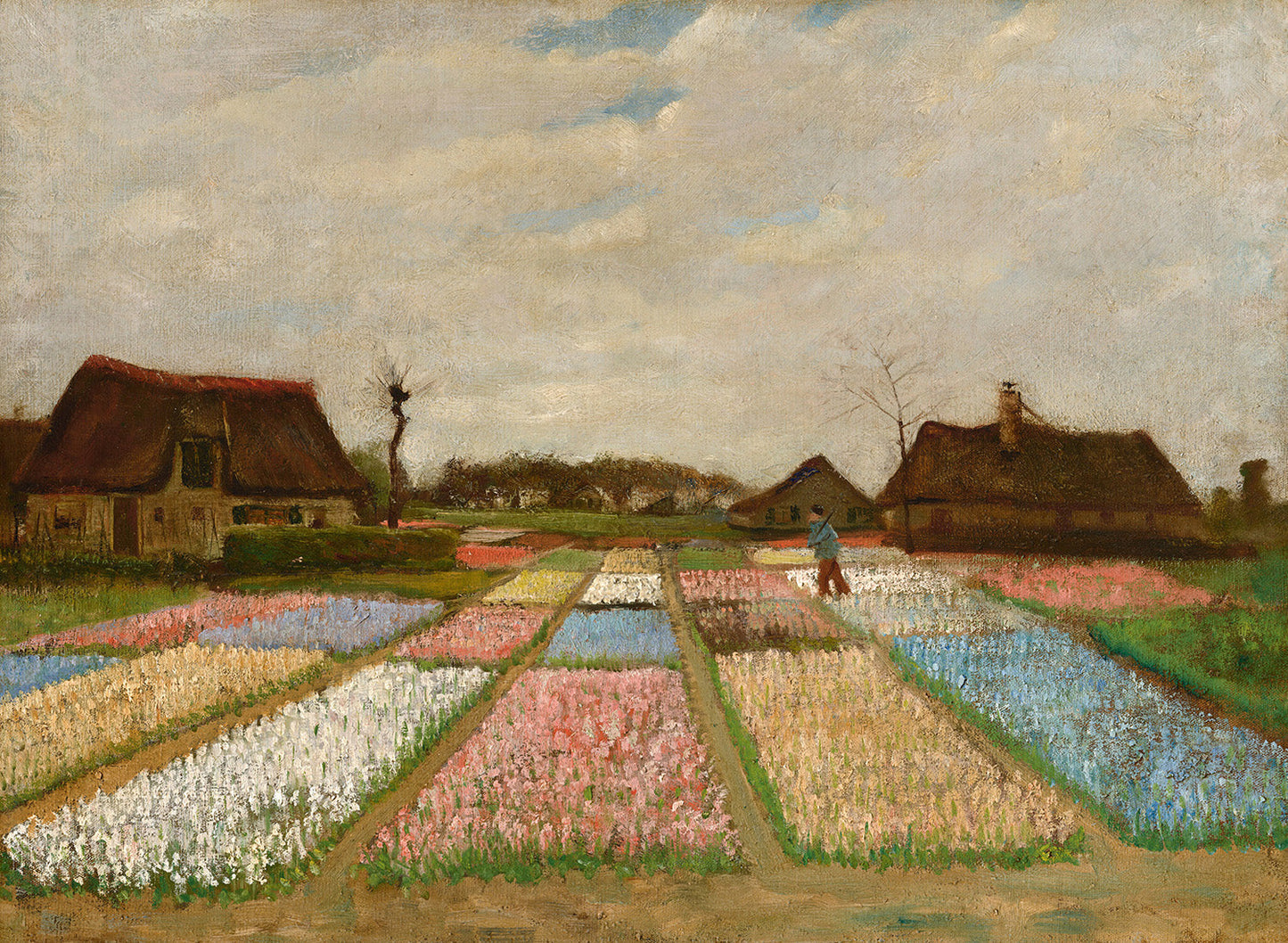 Flower Beds in Holland by Vincent van Gogh Art Print
