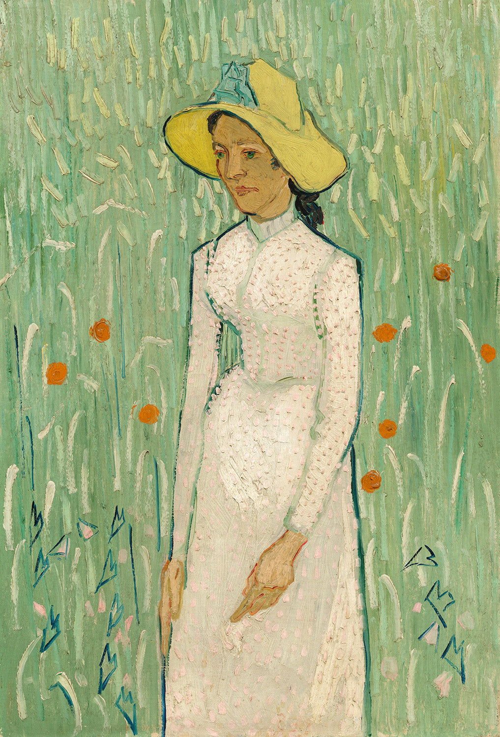 Girl in White by Vincent van Gogh Art Print