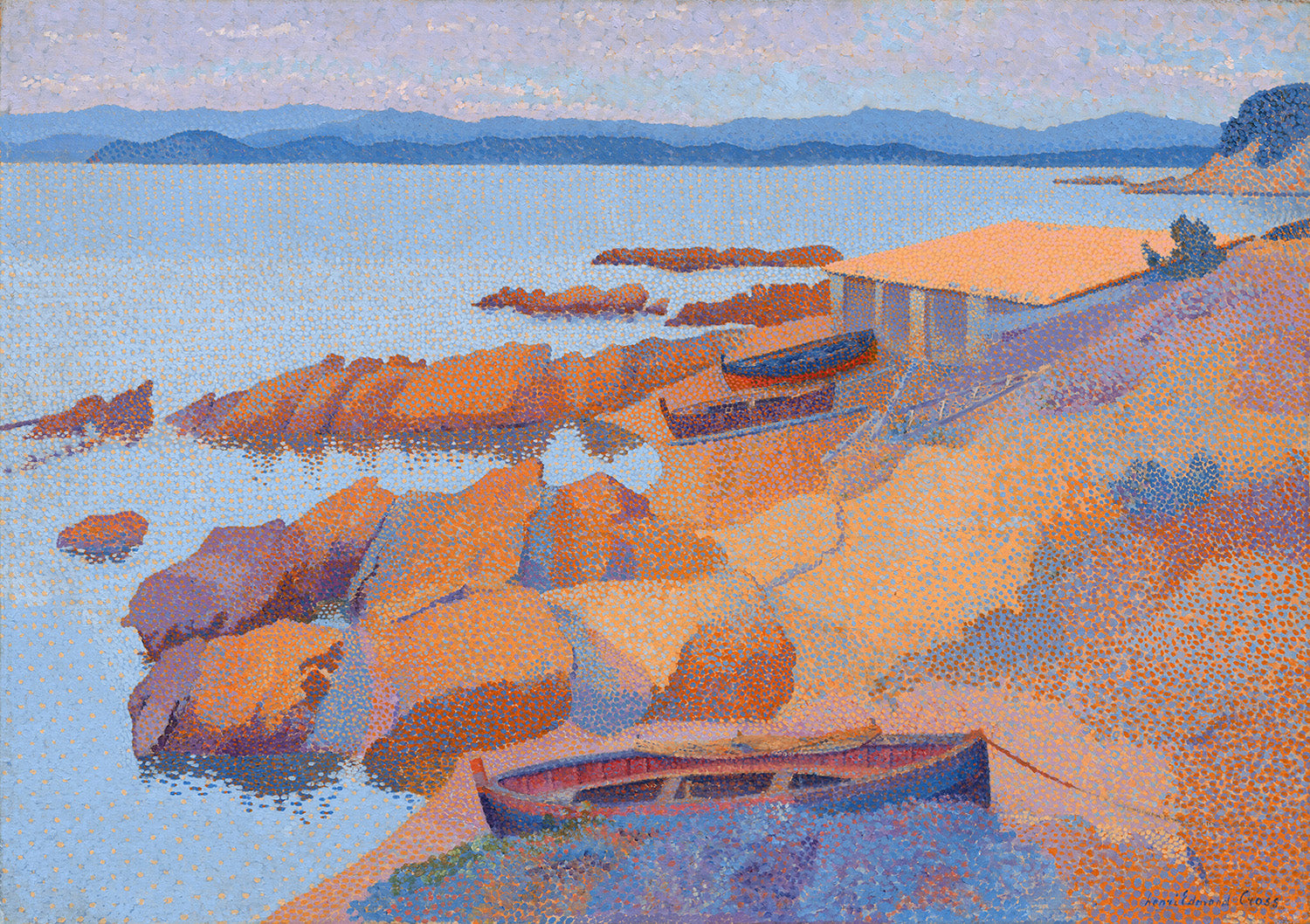 Calanque des Antibois by Henri Edmond Cross Art Print