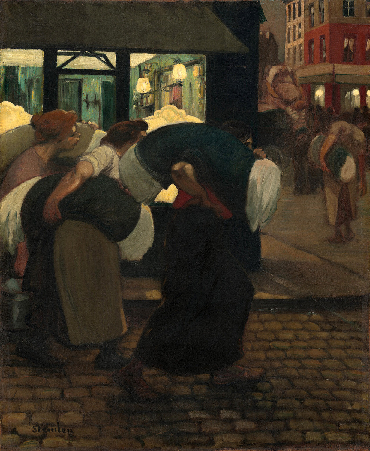The Laundresses by Theophile Alexandre Steinlen Art Print