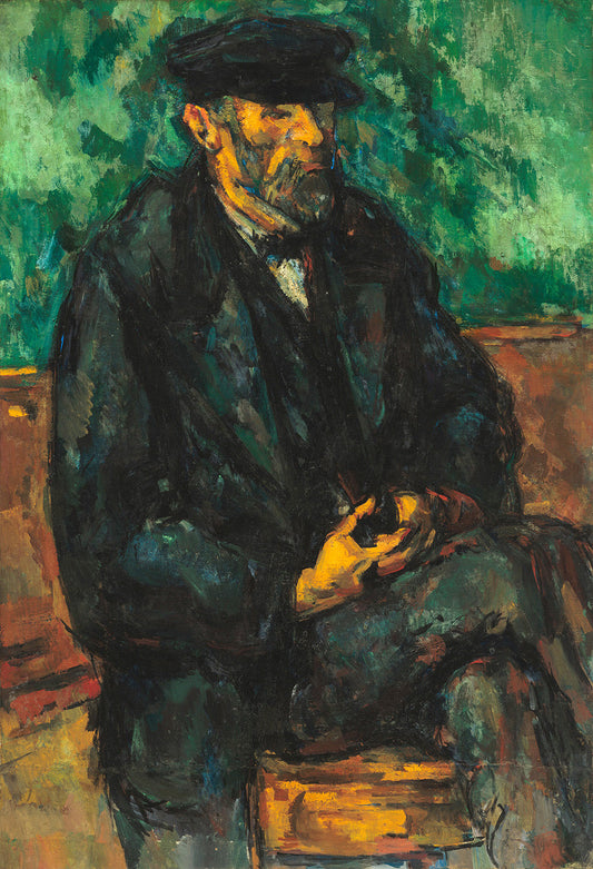 The Gardener Vallier by Paul Cezanne Art Print