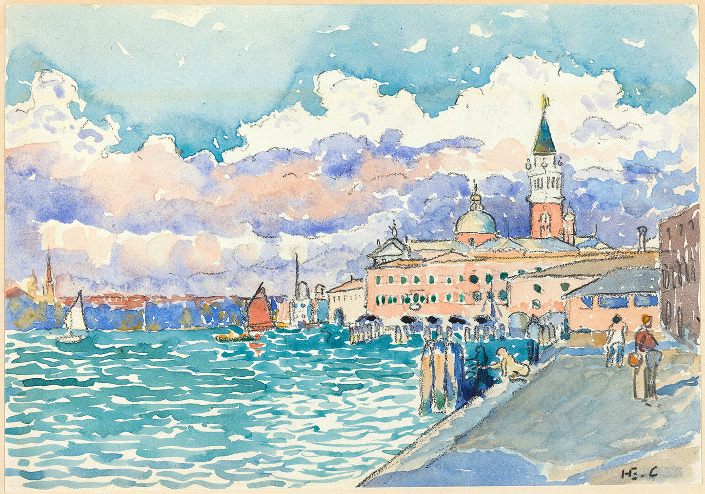 Venice by Henri Edmond Cross Art Print